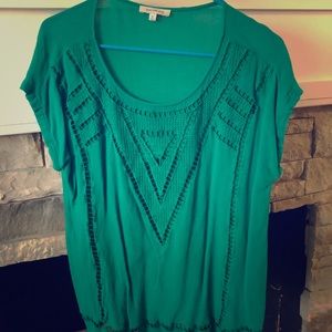 Skies are Blue Blouse XL Size Green Stitch Fix